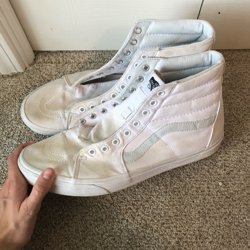 White high top vans